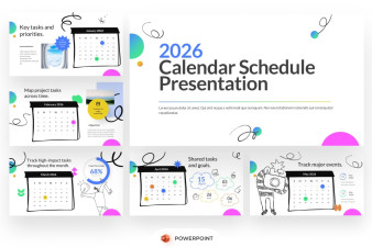 Calendar Schedule Infographic PowerPoint Template